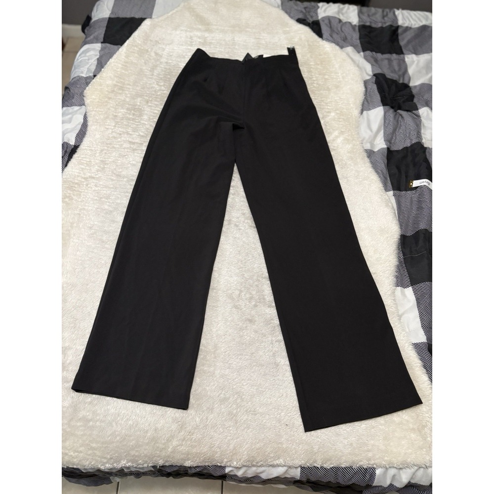 New East 5th Essentials Womens High Waisted Black Straight Dress Pants Size 6